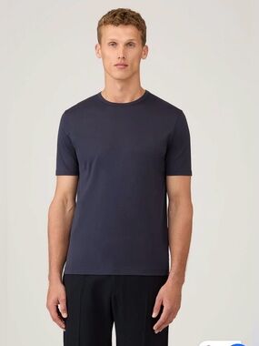 Sunspel Classic T-Shirt Cotton Navy , XL